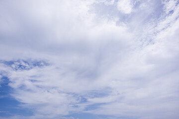 Wall Mural - clear blue sky background,clouds with background, blue sky background with tiny clouds. white fluffy