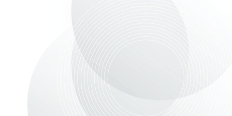 Wall Mural - white geometric abstract background overlap layer on bright space with lines effect decoration. mode