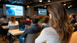 © Laura - Presentation slides viewed from an over-the-shoulder perspective