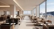 © Ipramana - Elegant airport lounge with private jet view offers luxurious comfort and sophisticated travel experience.