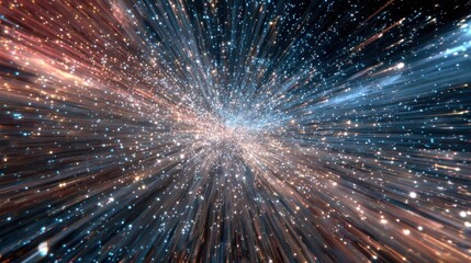 Wall Mural - a breathtaking spectacle of countless stars and vibrant colors fills the vastness of space as dynami
