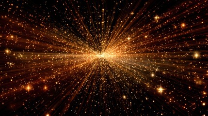 Wall Mural - streaks of light and countless stars illuminate the vast blackness of space, creating a captivating 