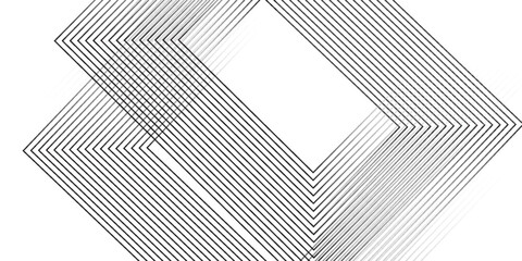 Wall Mural - white geometric abstract background overlapping layers on bright space with line effect decoration. 