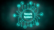 © Stock motion CK - Secure system concept with teal digital network and icons