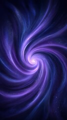 Wall Mural - Abstract Spiral Galaxy Background In Dark Purple Tones