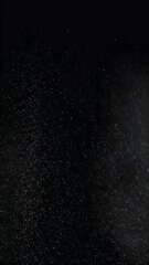 Wall Mural - Abstract Video Of Bright Sparkling Particles Floating On Black Background