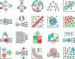 © vectorwin - machine learning algorithm model icons set vector