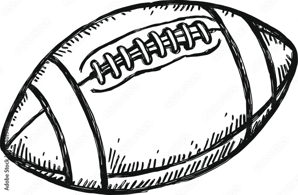 Drawn football, sport, recreation Stock Vector | Adobe Stock