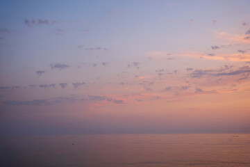 Wall Mural - sunset over the sea
