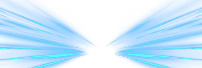 Wall Mural - Vector png blue glowing lines air flow effect. Wavy transparent curved lines in the form of a blue wave, dynamically flowing sea water in a large set of different contour shapes.	