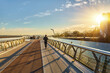 © Ryzhkov Oleksandr - Sunrise Over Modern Bridge in Kyiv