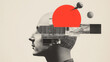 © Sukifli Dakheng - Dada collage of monetized minds show confusion and wonder about digital banner