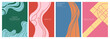 © sasa_elebea - Bold Abstract Motion Line Vector Set. Minimalist Gradient Covers with Energetic Wave Patterns for Ads, Banners, and Social Media.