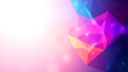 Abstract geometric shapes in vibrant gradient colors, symbolizing modern technology and innovation.