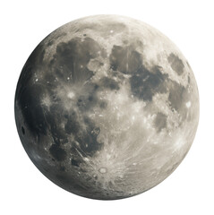 Wall Mural - moon illustration with craters.