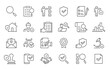 © iiierlok_xolms - Inspection web icons in line style. Examination, testing, quality control, check, inspect, collection. Vector illustration.