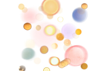 Wall Mural - magic glow and shine with rainbow prism overlay – sparkling diamond and crystal light with transpare