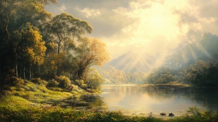Wall Mural - nature, sunny day
