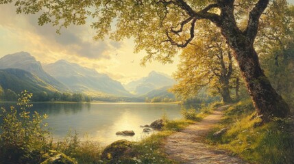 Wall Mural - nature, sunny day
