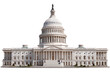 © kop - Front facade of a large, white capitol building.  Classical columns, dome, and broad steps