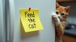 © Atralia13 - Feeding the cat reminder kitchen photo indoor close-up pet care concept
