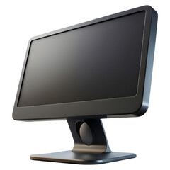 Wall Mural - 3d icon of modern computer monitor screen isolated on transparent background