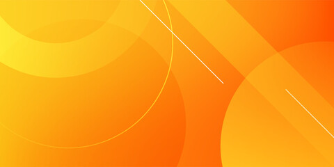 Poster - Abstract orange background with circles. Eps 10