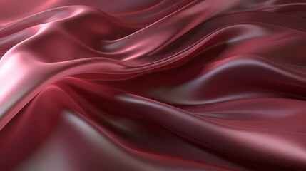 Wall Mural - red fabric with a wave pattern. the fabric is very soft and looks like it's made of silk