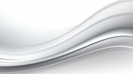 Wall Mural - white background with a wavy gray line. the line is curved and has a lot of detail