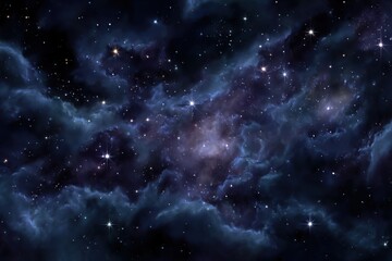 Wall Mural - cosmic nebula shimmers with starlight in deep space backdrop for science fiction and fantasy themes