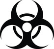 © GraphicZone24 - biohazard symbol silhouette vector art illustration