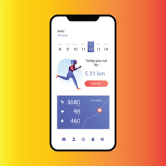 Workout tracker app interface

