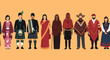 © MMarsal - Diversity in Apparel: A vibrant gathering of people showcases an array of global fashion trends, emphasizing the beauty of ethnic diversity, culture, and unity through individual identities.