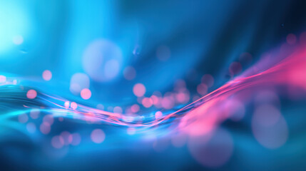 Wall Mural - Blue gradient background with gentle motion blur and a dreamy, surreal atmosphere. 