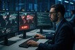 © Bijac - Elite security analyst defending against live cyber attack in state-of-the-art operations center