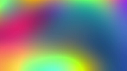 Wall Mural - Colorful abstract gradient motion effect. Vibrant flowing gradient background. Bright fluid color waves motion effect. Dynamic blur with neon gradient colors. Soft abstract rainbow color blur effect