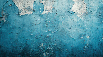 Sticker - A darkly background wall painted in light blue, with lots of deep shadows creating a moody atmosphere. 