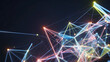 © Soyaeb - Dynamic digital network connections forming an abstract illuminated mesh, representing global data flow and technological advancements in a modern communication landscape.