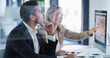 © Kobus L/peopleimages.com - Team, computer and business people in office for planning, budget chart or brainstorming solution. Meeting, discussion and pointing at screen with advisor for stats, financial review or proposal