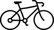 © MHC - Side view bicycle illustration with visible pedals and wheels