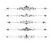© Tanvir Khan - Elegant Dividers and Embellishments Collection of Ornamental Page Dividers for Decorative Design Projects and Vintage Invitations with Curlicues