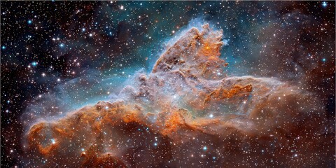 Wall Mural - Colorful Nebulae With Thousands Of Stars In Space