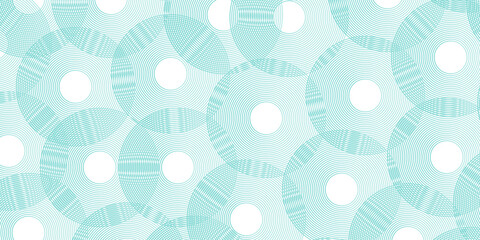 Wall Mural - seamless geometric spiral pattern and abstract circle wave lines overlapping pattern isolated. desig