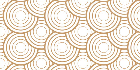 Wall Mural - seamless geometric spiral pattern and abstract circle wave lines overlapping pattern isolated. desig