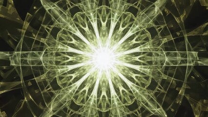 Wall Mural - abstract fractal art radiating from the center features a complex design with intricate details, cre