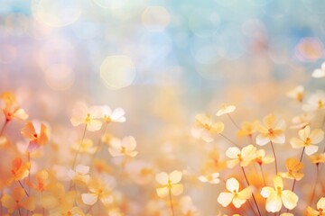Wall Mural - flower pattern bokeh effect background backgrounds outdoors nature.