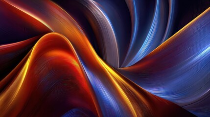 Wall Mural - Abstract Swirling Design With Vibrant Colors