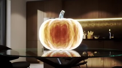 Illuminated pumpkin home decor