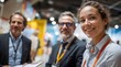 © Studio Zenith - Professionnels souriants lors d'un evenement d'entreprise moderne