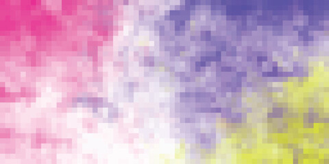 Wall Mural - Abstract pixelated gradient background with soft pastel colors for digital design and web graphics